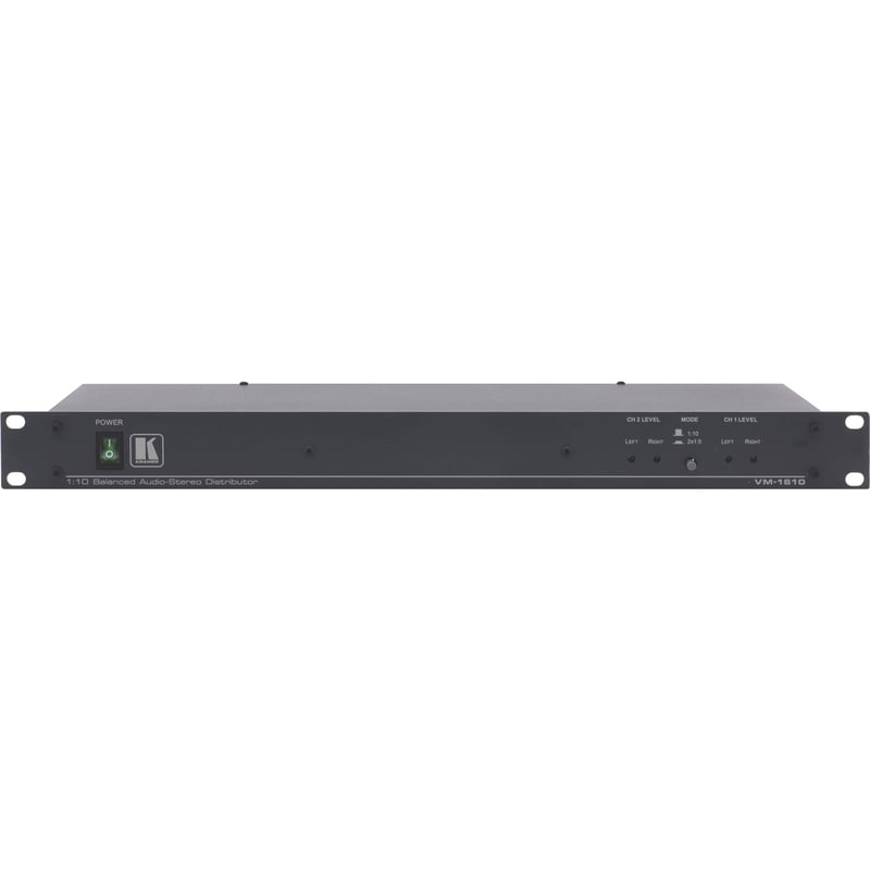 Kramer 1:10 Balanced Stereo Audio Distribution Amplifier - Thumbnail 1