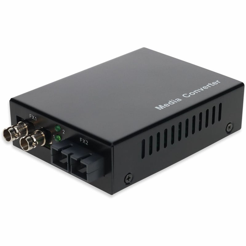 AddOn 1000Base-LX(ST) to 1000Base-LX(SC) SMF/SMF 1550nm 60km Media Converter - Thumbnail 1