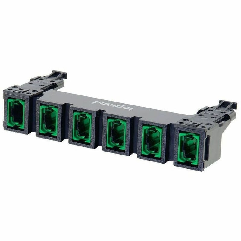 Ortronics HDJ Series 6 MPO Fiber Adapter Panel, OS2 - Green - Thumbnail 1