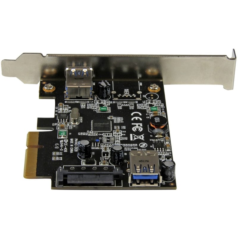 StarTech.com 2 Port USB 3.1 (10Gbps) Card - USB-A 1x External 1x Internal - PCIe USB 3.1 Card with Type-A - PCI Express - Supports UASP - Thumbnail 4