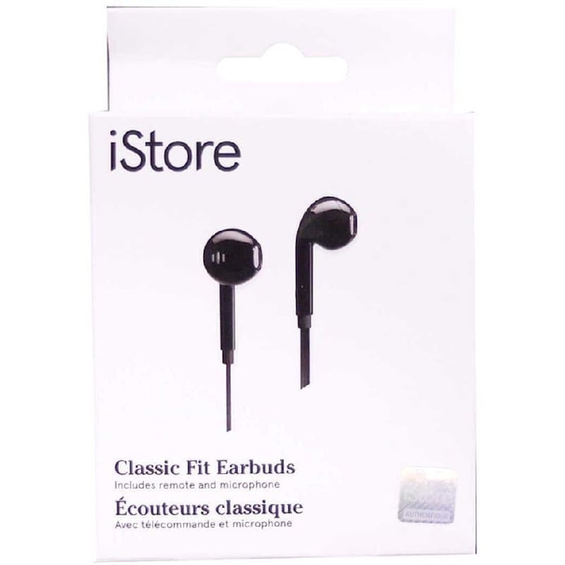 iStore Classic Fit Earbuds (Glossy Black) - Thumbnail 2
