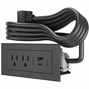 Wiremold radiant FPC USB A/C, 10FT, BK 2 TR OL, 2 USB Charging Ports - Thumbnail 1