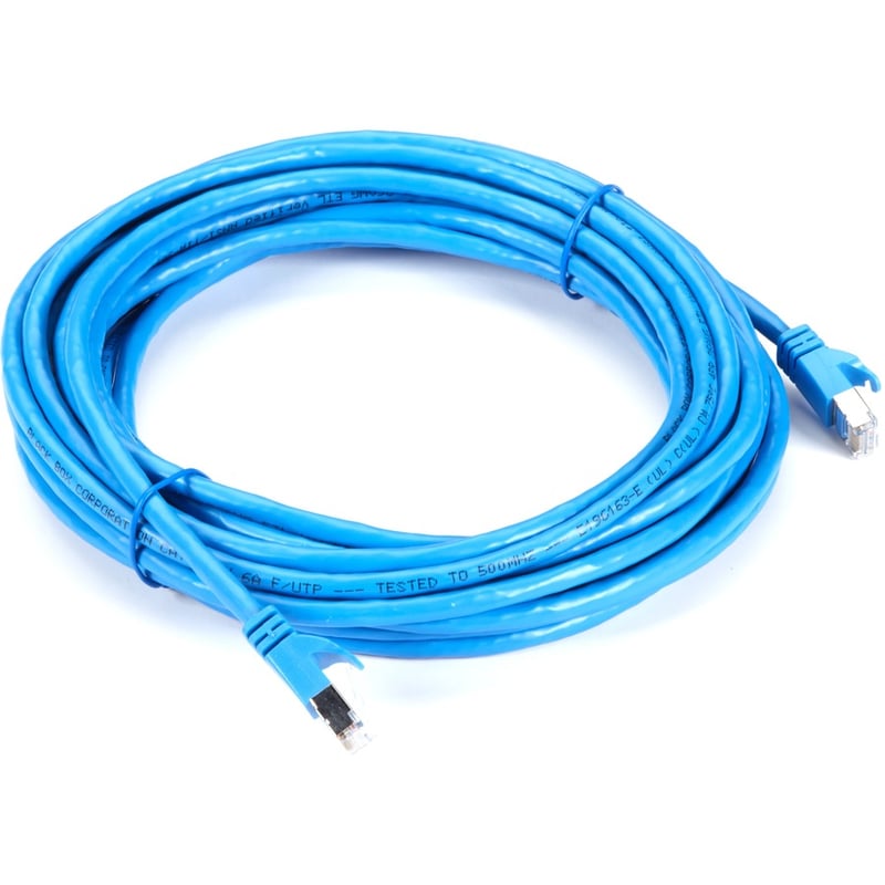 Black Box CAT6A 500-MHz STR Patch CBL Slim Molded Snagless Boot - F/UTP, CM PVC, BL, 20FT - Thumbnail 2