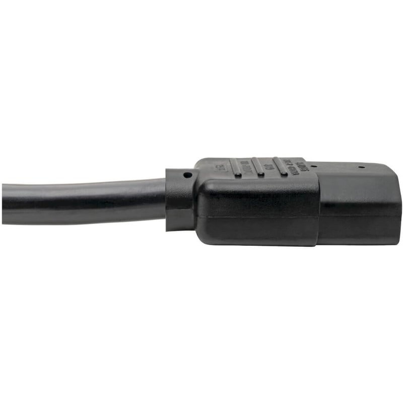 Eaton Tripp Lite Series Power Cord, NEMA 5-15P to C15 - Heavy-Duty, 15A, 125V, 14 AWG, 4 ft. (1.22 m), Black - Thumbnail 4