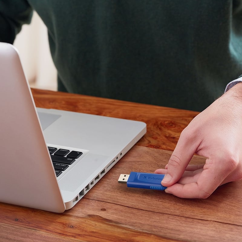 8GB USB Flash Drive - Blue - Thumbnail 4