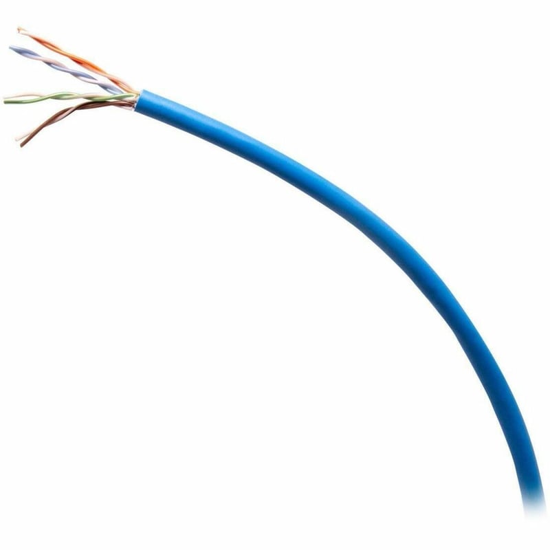 C2G 1000ft (304.8m) TAA-Compliant Cat5e Unshielded (UTP) Ethernet Cable with Solid Conductors-Plenum CMP-Rated - Blue - Thumbnail 1