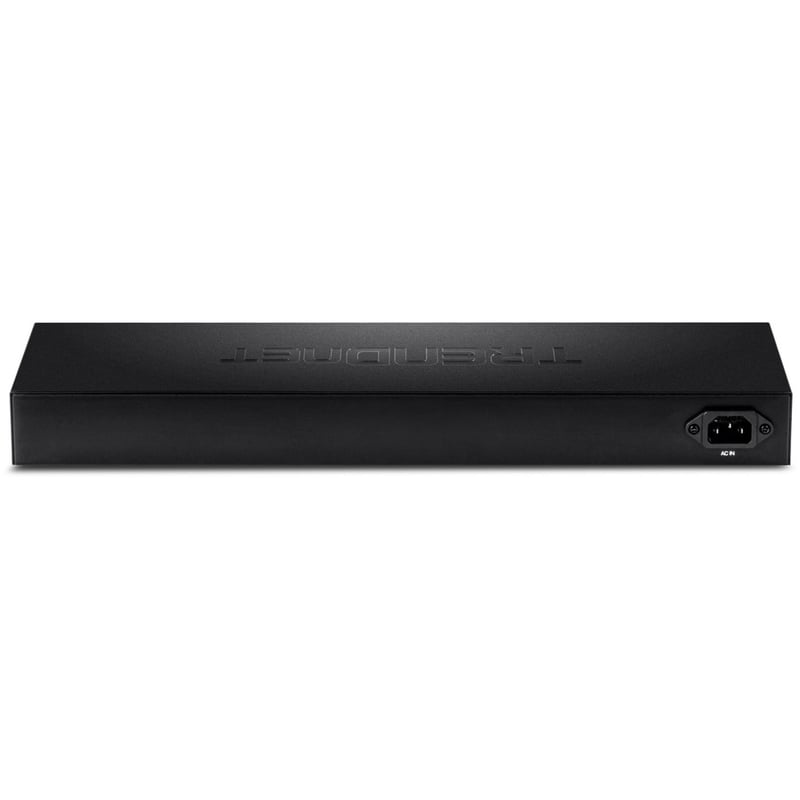 TRENDnet 28-Port Gigabit Web Smart Switch; 24 x Gigabit Ports; 4 x Shared Gigabit Ports (RJ-45/SFP); VLAN; QoS; LACP; IPv6; 56Gbps Switching Capacity; Lifetime Protection; TEG-284WS - Thumbnail 2