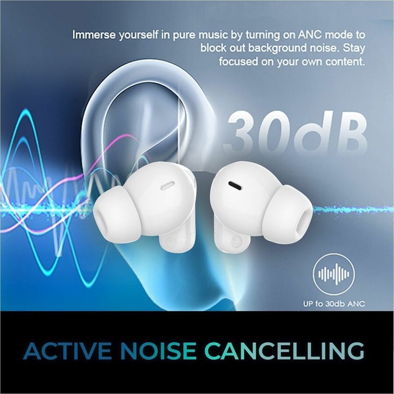 B/T ANC EARBUDS W/CHARGING CASE WIRELESS CHARGING - Thumbnail 3