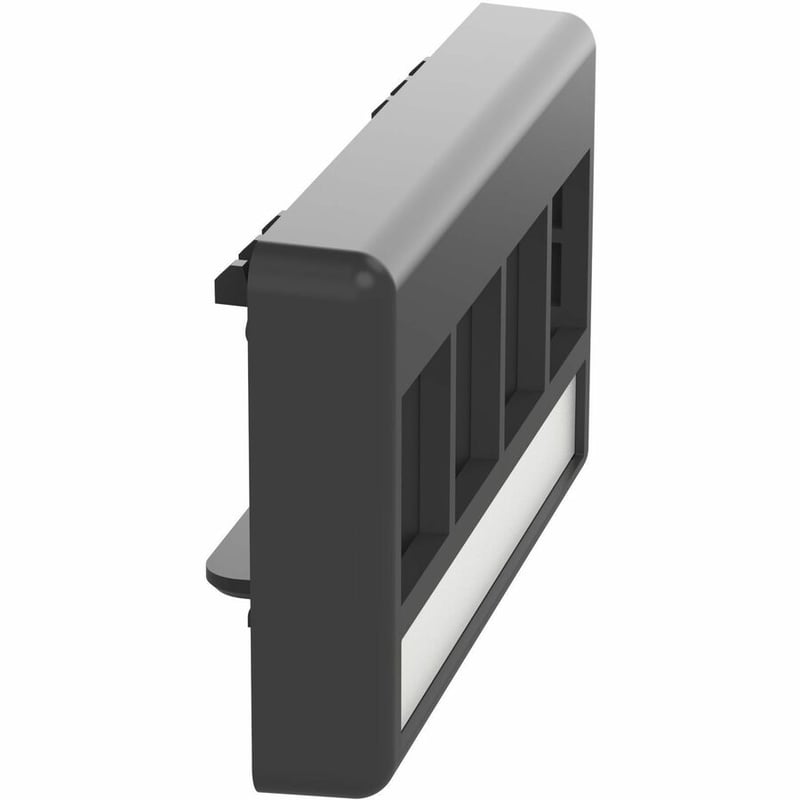 Panduit NetKey Furniture Faceplate, 4-Port, Black, Label Pocket - Thumbnail 3