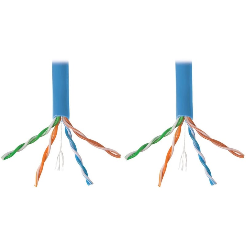 Eaton Tripp Lite Series Cat6 Gigabit Bulk UTP Stranded 24 AWG CMR PVC Cable, Blue, 1000 ft. (304.8 m) TAA - Thumbnail 3