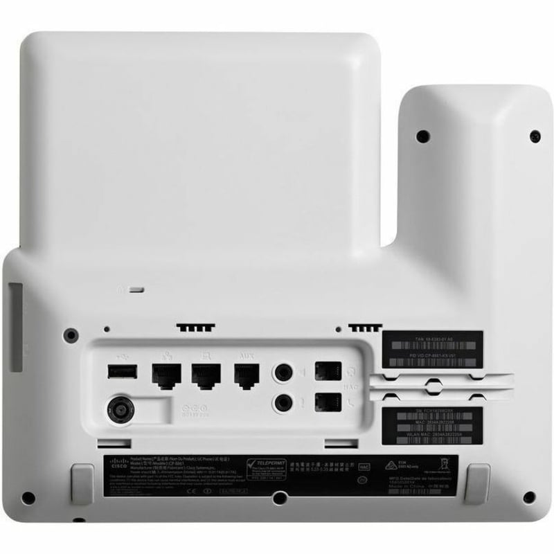 Cisco 8861 IP Phone - Corded - Corded/Cordless - Bluetooth, Wi-Fi - Wall Mountable, Desktop - Thumbnail 2