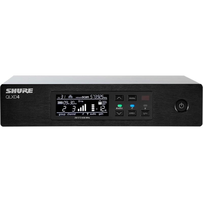 Shure QLXD4 Digital Wireless Receiver - Thumbnail 1