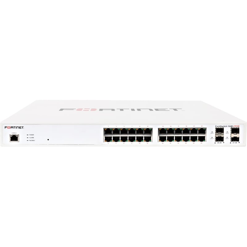 Fortinet FortiSwitch 124E-F-POE Ethernet Switch - Thumbnail 1