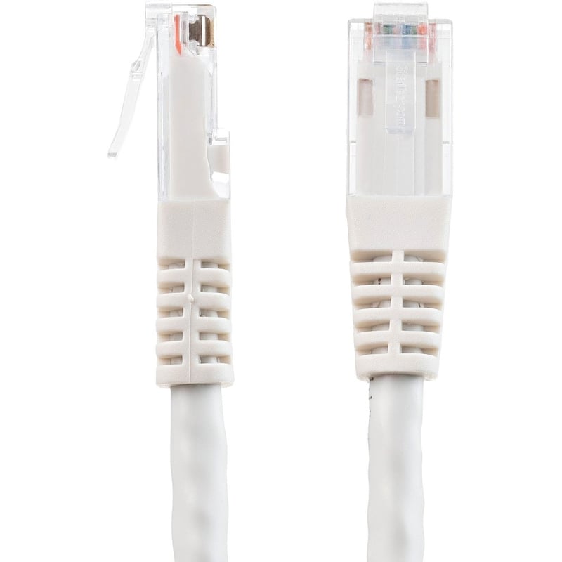 StarTech.com 8ft CAT6 Ethernet Cable - White Molded Gigabit - 100W PoE UTP 650MHz - Category 6 Patch Cord UL Certified Wiring/TIA - Thumbnail 3
