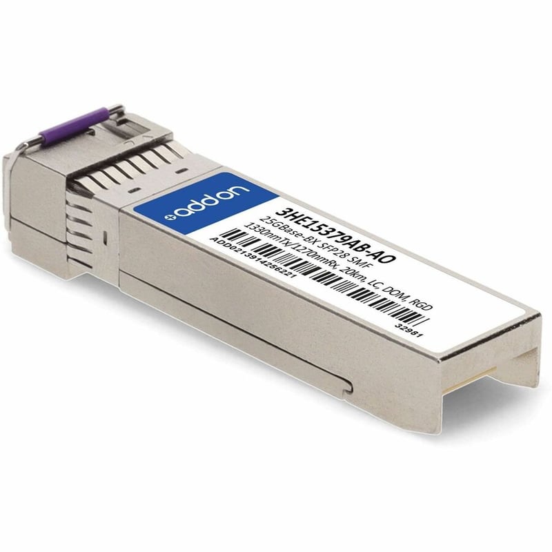 ADDON ALCATEL-LUCENT NOKIA 3HE15379AB COMPATIBLE TAA COMPLIANT 25GBASE-BX SFP28 - Thumbnail 2
