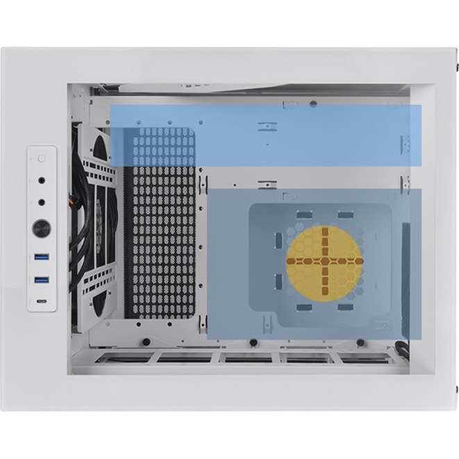 Thermaltake Divider 200 TG Air Snow Micro Chassis - Thumbnail 5