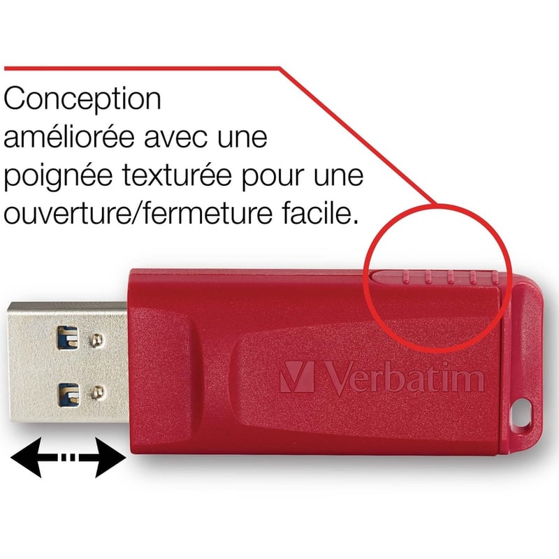 32GB Store 'n' Go USB Flash Drive - 3pk - Red, Green, Blue - Thumbnail 4