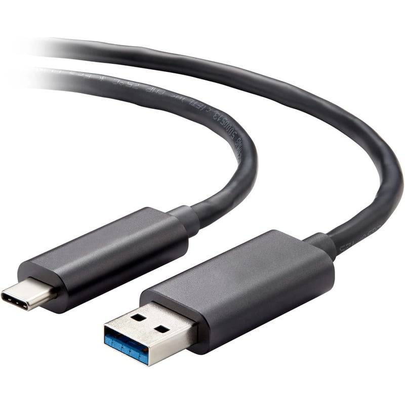 Vaddio 26 ft USB 3.2 Active Optical Cable - Type C to Type A - Black - Thumbnail 2