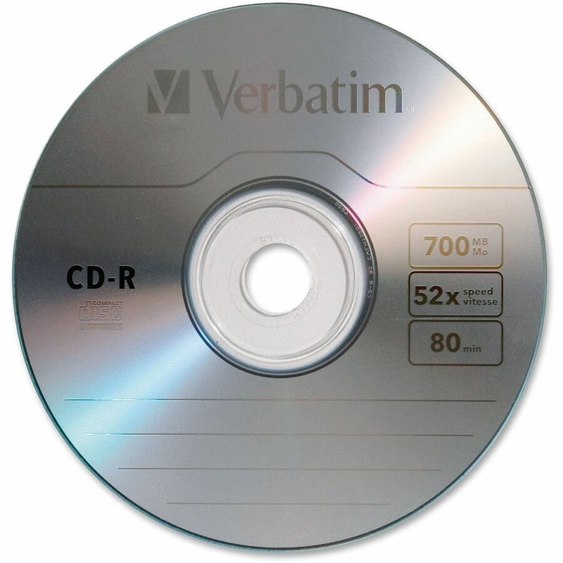 Verbatim 94691 CD Recordable Media - CD-R - 52x - 700 MB - 50 Pack Spindle - Thumbnail 3