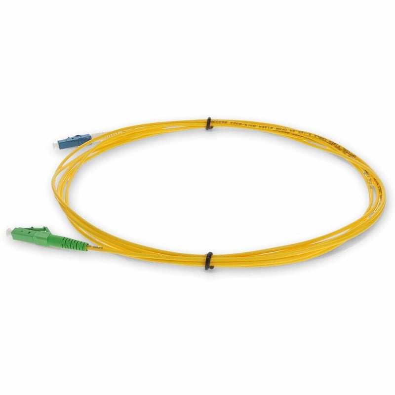 AddOn 1m ALC (Male) to LC (Male) Yellow OS2 Simplex Fiber OFNR (Riser-Rated) Patch Cable - Thumbnail 2
