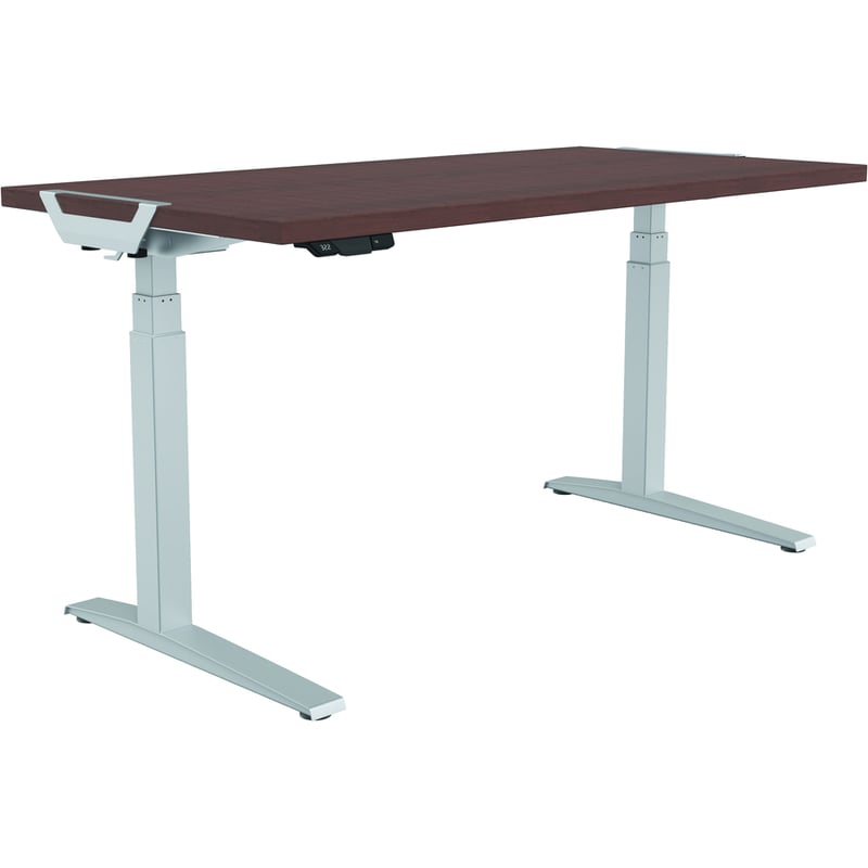 Fellowes High Pressure Laminate Desktop Mahogany - 60"x30" - Thumbnail 2