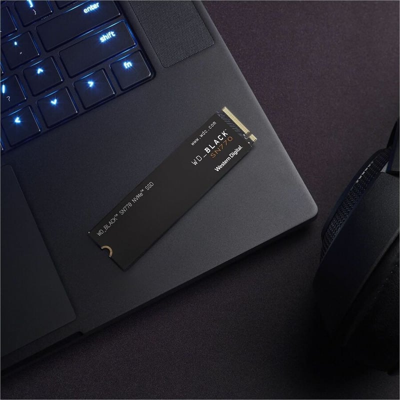 WD Black SN770 WDS500G3X0E 500 GB Solid State Drive - M.2 2280 Internal - PCI Express NVMe (PCI Express NVMe 4.0 x4) - Thumbnail 4