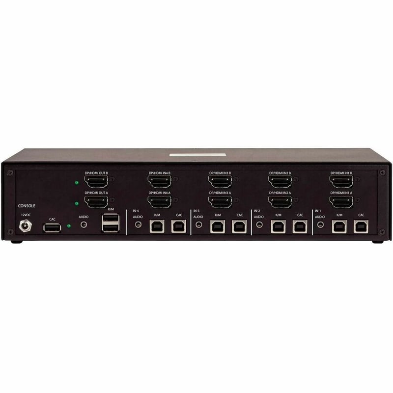 SECURE 4-PORT DUAL-MONITOR KVM NIAP 4.0 CAC US BUILT - Thumbnail 3