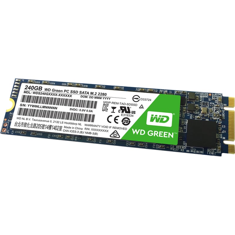 WD GREEN 240 GB SSD M.2 2280 INTERNAL SATA 540 MB/S MAXIMUM - Thumbnail 2