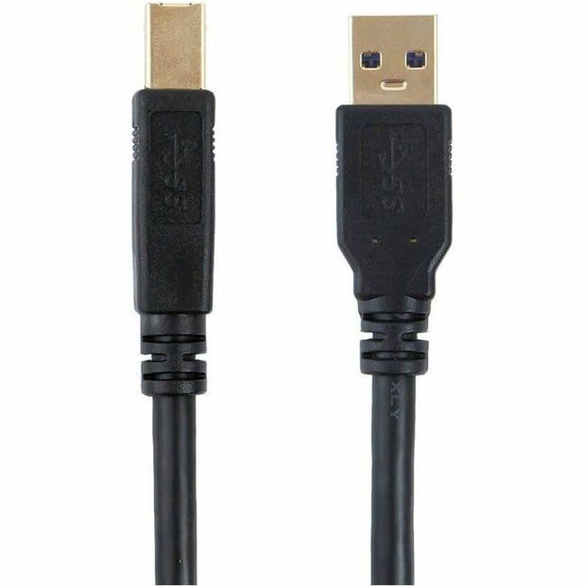 Monoprice Select Series USB 3.0 USB-A to USB-B Cable Black 6ft - Thumbnail 1