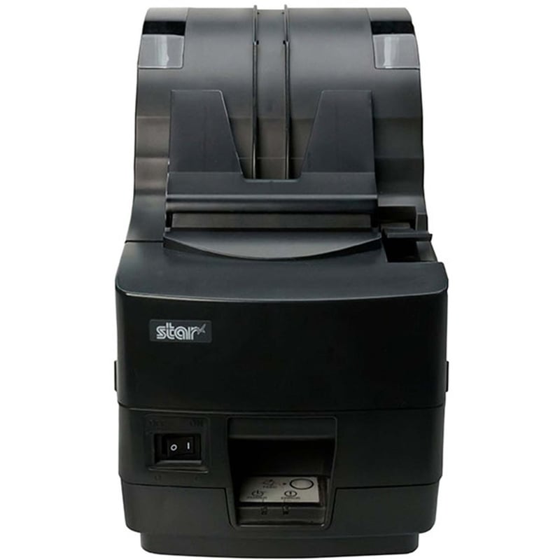 Star Micronics TSP1000 Thermal Printer, Ethernet (LAN), 80mm Paper Width - Cutter, External Power Supply Needed, Large Roll Capacity, Slip Stacker, Putty Color