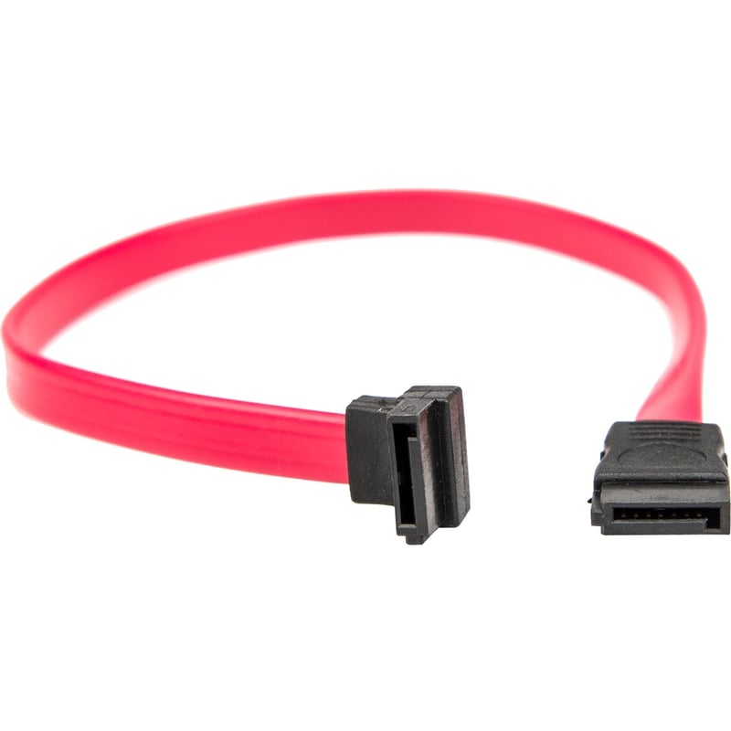 Rocstor Premium 18in SATA Serial ATA Cable - SATA - 18in - 1 x Female SATA - 1 x Female SATA - Red - Thumbnail 1