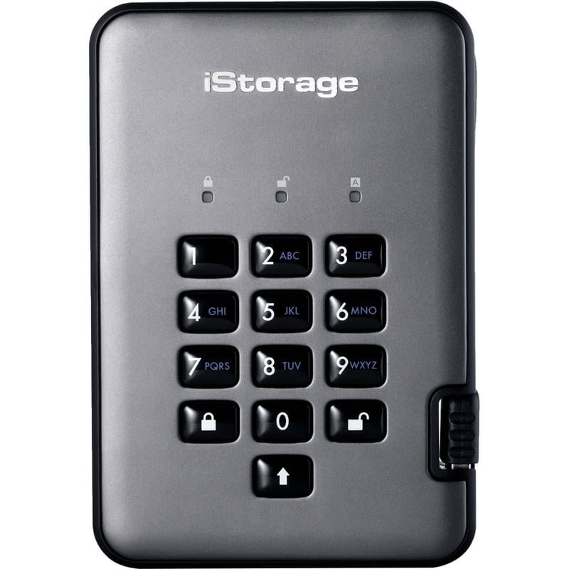 iStorage diskAshur PRO2 HDD 2 TB | Secure Hard Drive | PIN protected | NCSC CPA | FIPS 140-2 Level 2/3 Certified | NLNCSA BSPA and NATO Restricted Level Certified | Incorporated Common Criteria EAL 5+ | Dust/Water Resistant