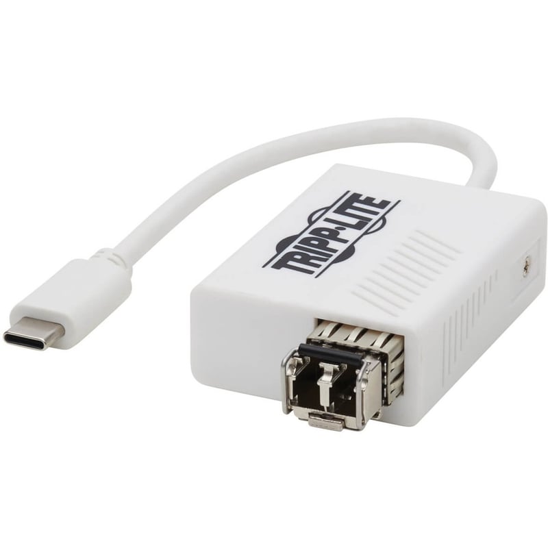 Tripp Lite by Eaton USB-C 3.1 to Fiber Optic Transceiver Gigabit Ethernet Adapter Singlemode 1310 nm LC Up to 5 km - Thumbnail 1