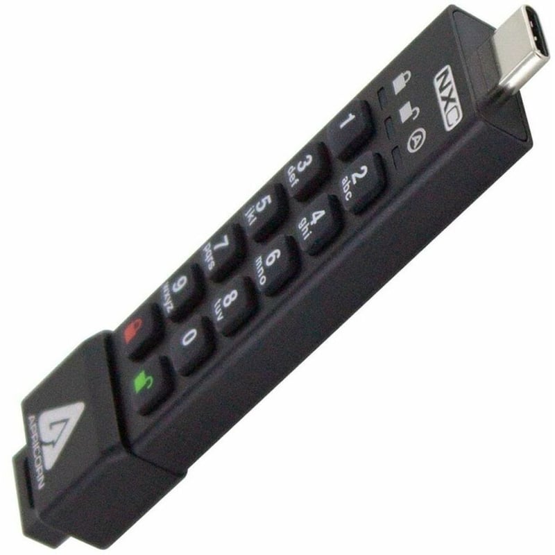Apricorn Aegis Secure Key 3NXC 256GB USB 3.2 Type C Flash Drive - Thumbnail 5