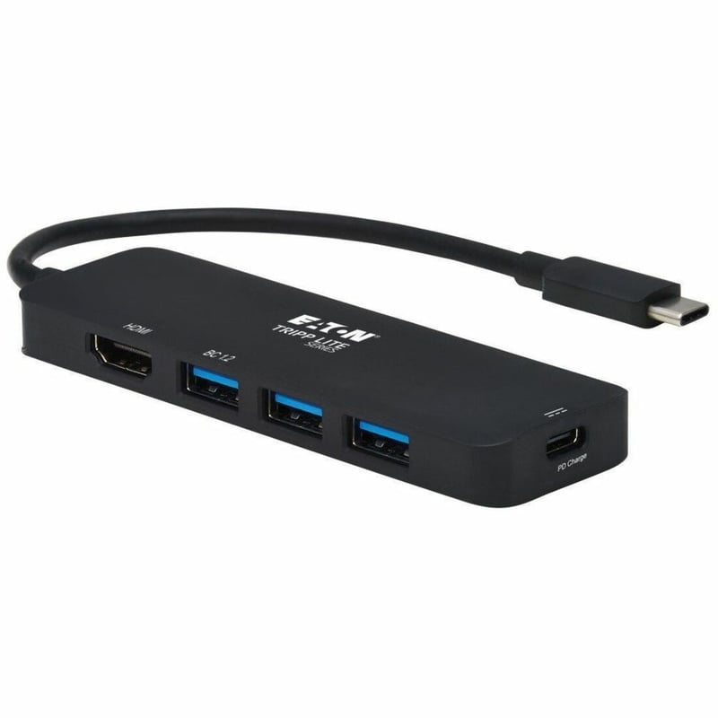Tripp Lite by Eaton USB-C Multiport Adapter - 4K 60 Hz HDMI USB 3.x (5Gbps) Hub Ports 100W PD Charging HDR HDCP 2.2 - Thumbnail 1