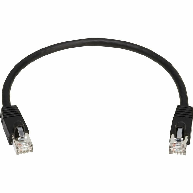 Eaton Tripp Lite Series Cat8 40G Snagless SSTP Ethernet Cable (RJ45 M/M), PoE, Black, 1 ft. (0.3 m) - Thumbnail 1