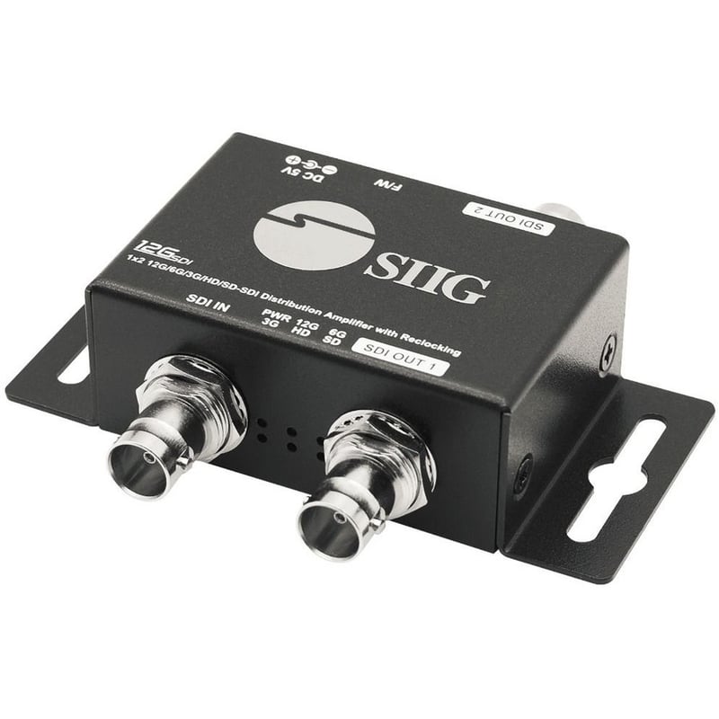 SIIG 1x2 12G SDI Distribution Amplifier - 70M - Thumbnail 1