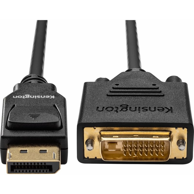 Kensington DisplayPort 1.1 (M) to DVI-D (M) Passive Unidirectional Cable, 6ft - Thumbnail 2