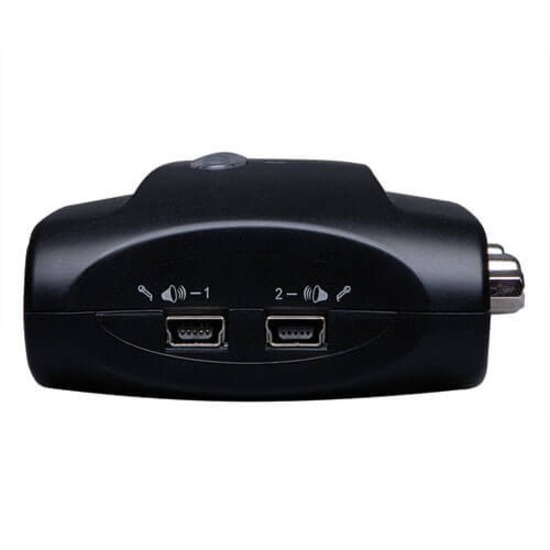 Tripp Lite by Eaton 2-Port Desktop Compact USB KVM Switch with Audio & Cable Kit - Thumbnail 3