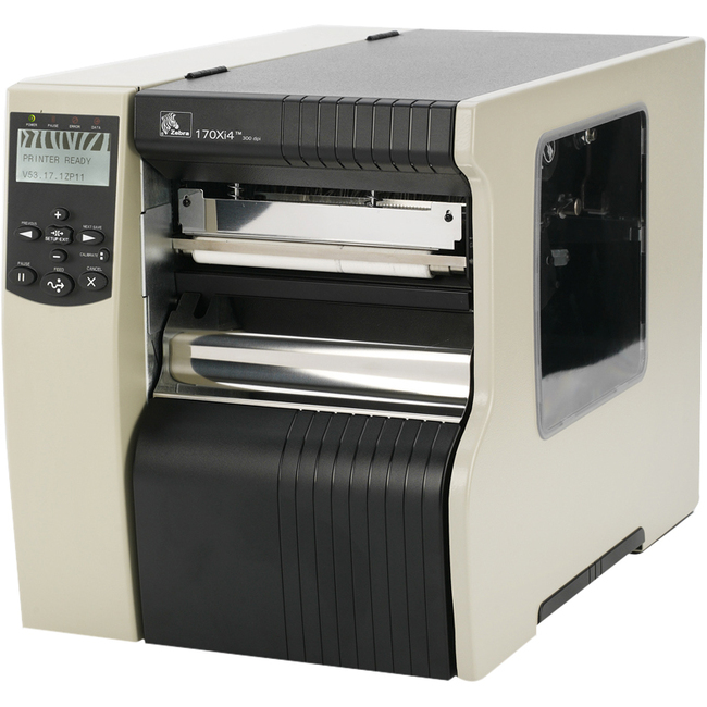Zebra 170Xi4 Desktop Direct Thermal/Thermal Transfer Printer - Monochrome - Label Print - Fast Ethernet - USB - Serial - Parallel - Wireless LAN