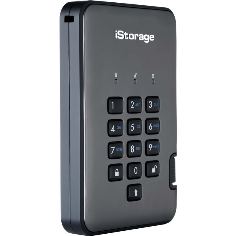iStorage diskAshur PRO2 SSD 128 GB Secure Solid State Drive | PIN protected | NCSC CPA | FIPS 140-2 Level 2/3 Certified | NLNCSA BSPA and NATO Restricted Level Certified | Incorporated Common Criteria EAL 5+ | Dust/Water Resistant - Thumbnail 5