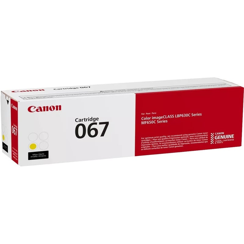Canon 067 Original Standard Yield Laser Toner Cartridge - Yellow - 1 Pack - Thumbnail 5