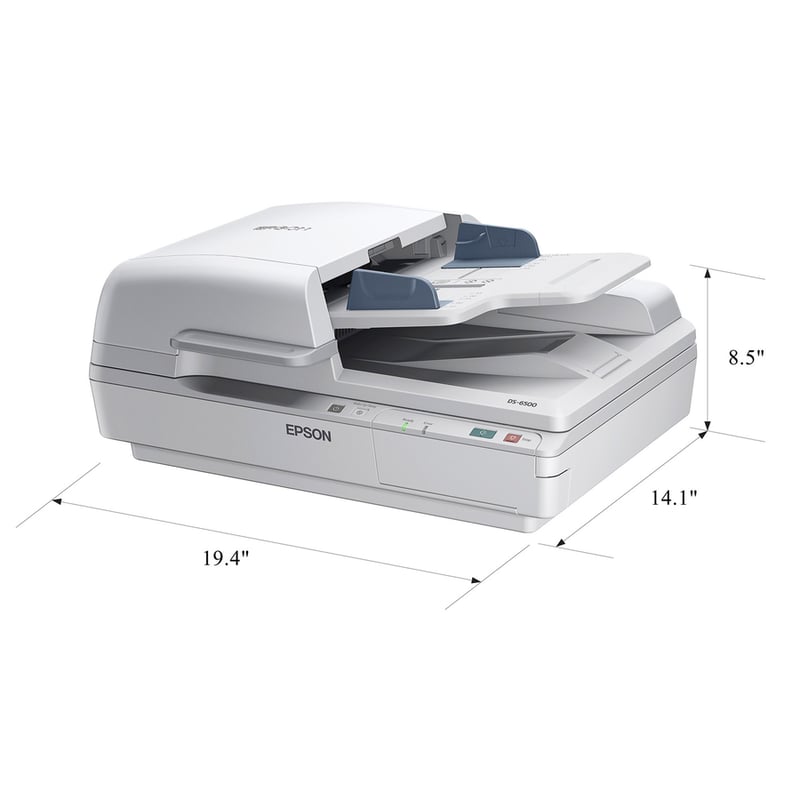Epson WorkForce DS-6500 Flatbed Scanner - 1200 dpi Optical - White - Thumbnail 3