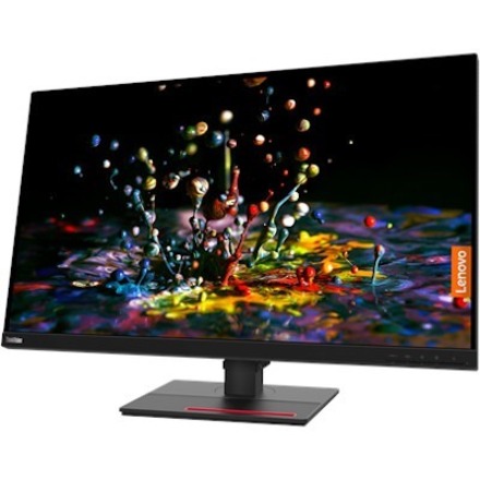 Lenovo ThinkVision P32p-20 32" Class Webcam 4K UHD LCD Monitor - 16:9 - Raven Black - Thumbnail 2