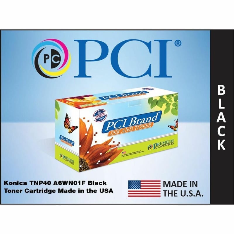 PCI USA KONICA-MINOLTA TNP40 A6WN01F BLACK TONER CARTRIDGE 20K PG YIELD FOR KONI