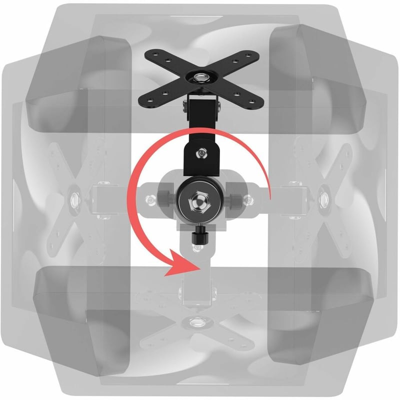 CTA Digital Pole Clamp w/ Adjustable and Articulating VESA Mount - Thumbnail 2