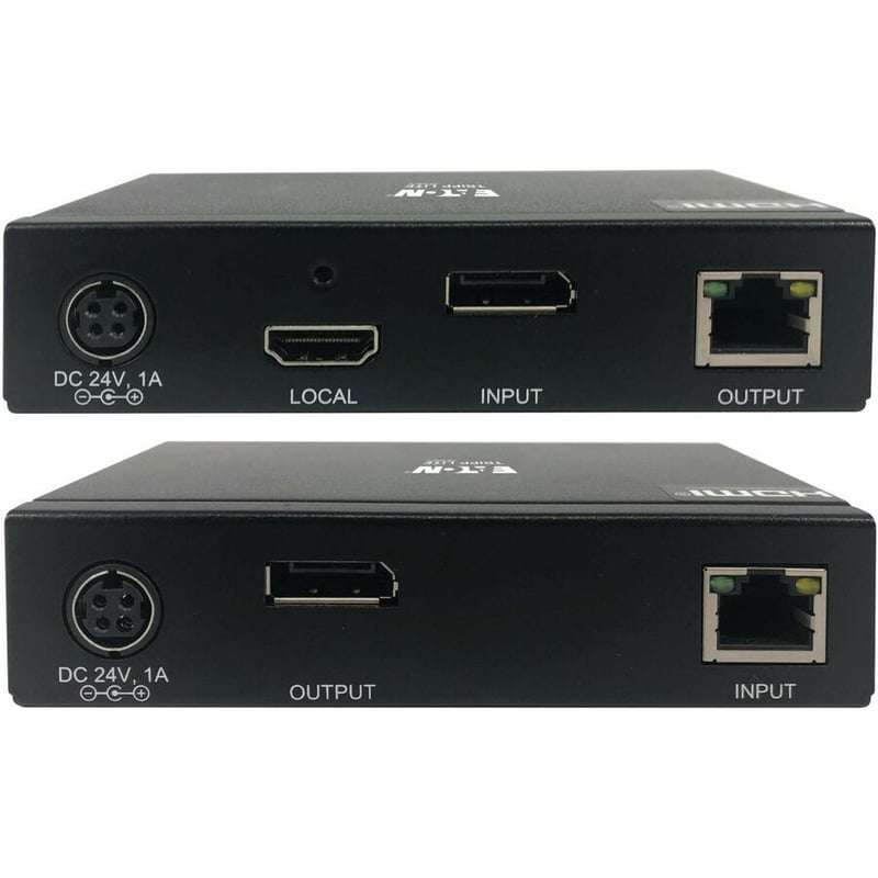 DISPLAYPORT CAT6 EXTENDER KIT TRAN/REC 4K60HZ 4:4:4 POC 230FT TAA - Thumbnail 4