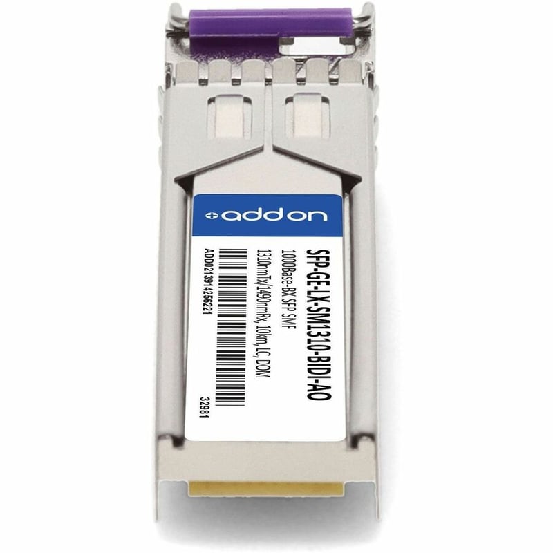 ADDON HUAWEI SFP-GE-LX-SM1310-BIDI COMPATIBLE TAA COMPLIANT 1000BASE-BX SFP TRAN - Thumbnail 4