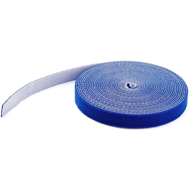 StarTech.com 50ft. Hook and Loop Roll - Blue - Cable Management (HKLP50BL) - Thumbnail 1