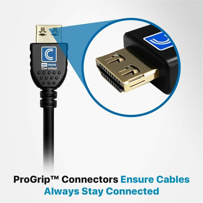 Comprehensive NanoFlex Pro AV/IT Integrator Series Active 4K 18G High Speed HDMI Cable Jet Black 15ft - Thumbnail 3